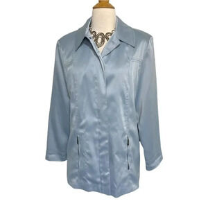 CS signature M ice blue jacket‎ with zipper pockets